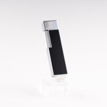 ACCENDINO DUPONT TWIGGY LACCATO NERO - FINITURE CROMATE
